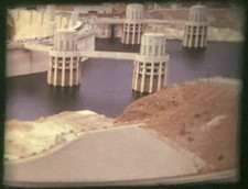 Hoover Dam 1952 8mm Film Home Movie, Panoramic, Bridge, Roads, Lines, Area