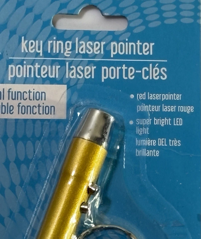 Keychain Red Laser Pointer + Super Bright LED Light 2.5" - Image 2 of 4