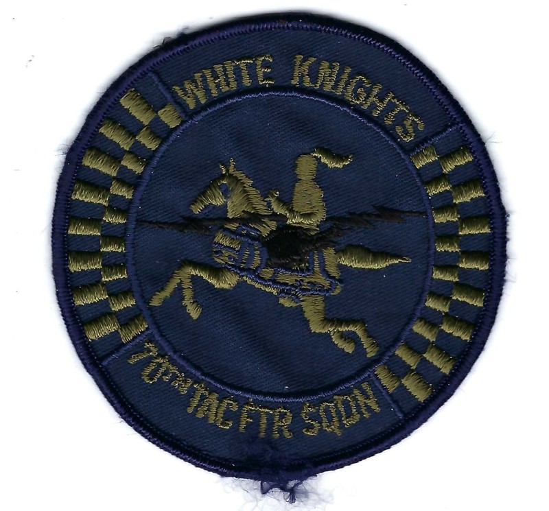 PATCH USAF 70th TACTICAL  FIGHTER SQ TFS  WHITE KNIGHTS