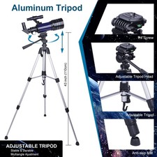 Telescopes for Kids Adults Beginners, 70MM Telescope for Astronomy, Refractor...