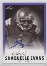 2014 Leaf Originals 1960 Design Purple 26/50 Shaquelle Evans #SE1 Auto 0af