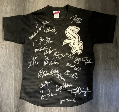 1994 Chicago White Sox Team  Signed (21) Baseball Jersey W/ Michael Jordan +
