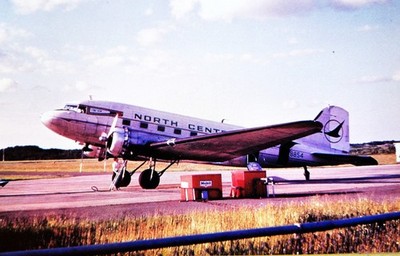 North Central Airlines Douglas DC-3 Postcard