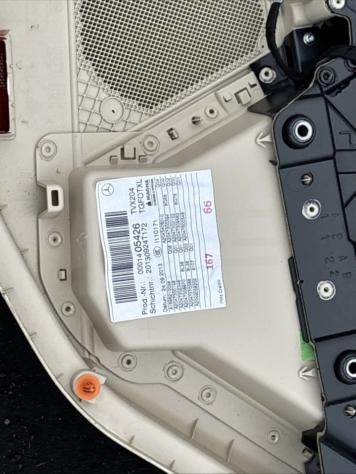 Panel de puerta interior pasajero trasero izquierdo mercedes x204 glk350 10-15 oem Foto 4 de 4