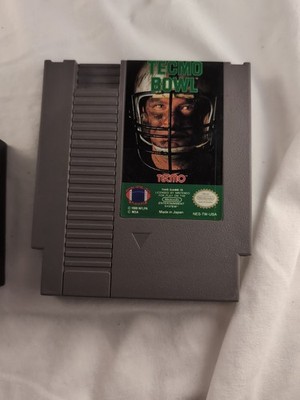 Tecmo Bowl NES Cartridge w/ Sleeve | Tested Authentic Nintendo Football Game