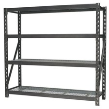 Image of Sealey Heavy-Duty Racking Unit with 4 Mesh Shelves 640kg Capacity Per Level AP65