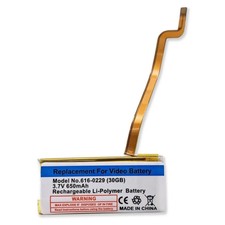 650mAh Replacement Battery iPod Classic Thin 6th 80GB 120GB 7th 160GB 5th 30GB