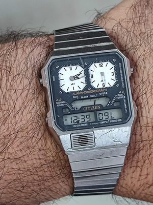 CITIZEN ANA-DIGI TEMP JAWSモデル最終価額 Citizen Universal RECORD LABEL ANA-DIGI TEMP JAWS Limited JG2138