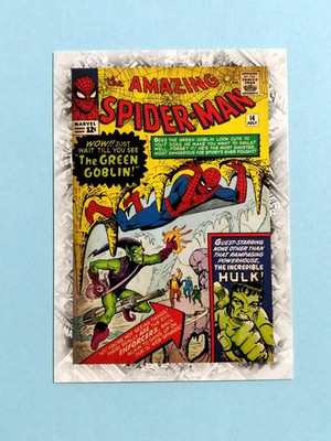 AMAZING SPIDER-MAN Marvel Beginnings Upper Deck 2012 Comic Cover Card # B-54