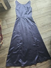 Navy Blue Bridesmaid/ Prom Dress Size 6 Floor Length Strappy Back