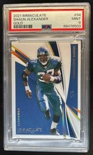 2021 Panini Immaculate Shaun Alexander Gold #/5 Seahawks PSA 9