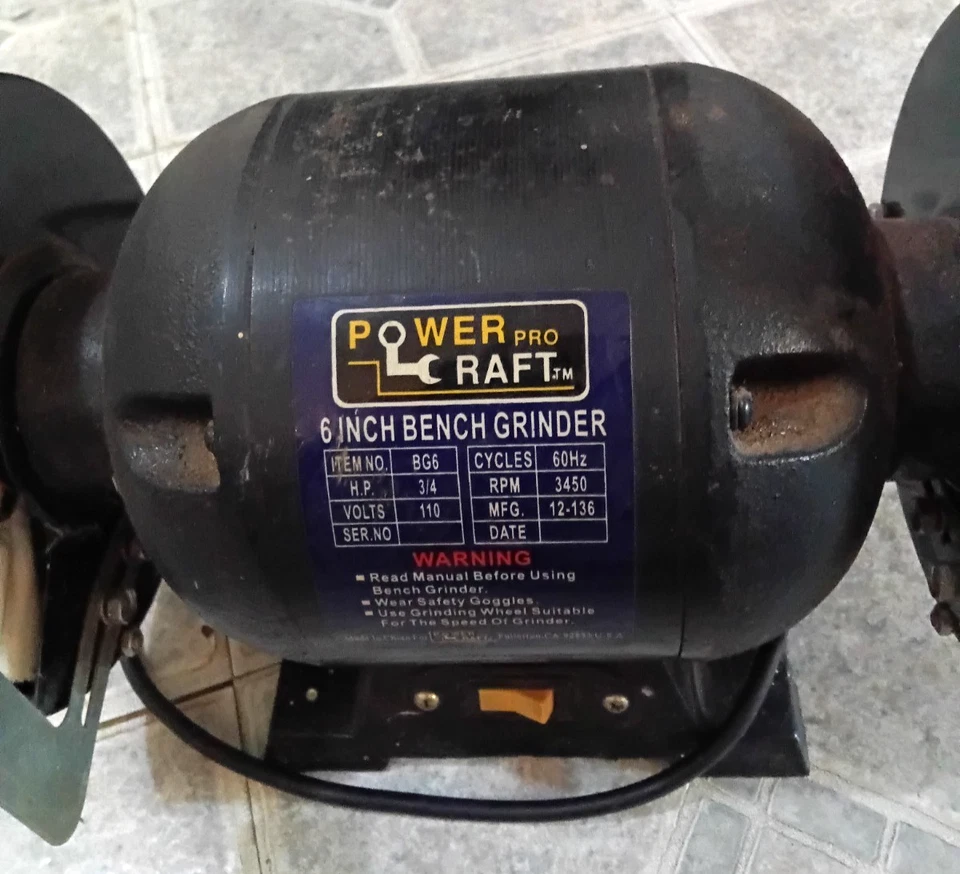 Balsa Power Pro 6 pulgadas Amoladora de Banco Artículo Nº BG6 Foto 2 de 4