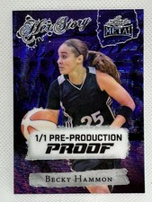 2024 LEAF METAL - Her Story - Becky Hammon - 1/1 Pre-Production Proof PURPLE