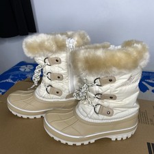 Dream Pairs Girls Snow Boots Anti slip Waterproof Faux Fur Lined Zip Up Sz US K3
