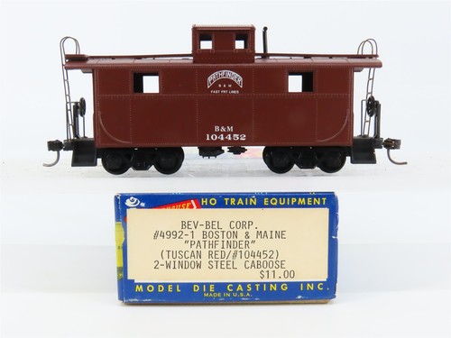Caboose de acero escala HO Roundhouse Bev-Bel 4992-1 BM "Pathfinder" #104452 - CONSTRUIDO | Zustand: Used