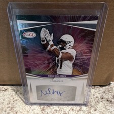 SAGE 2025 Low Series Nikhai Hill-Green Autograph Football Card #A-NHG
