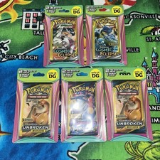 POKEMON COSMIC ECLIPSE, UNBROKEN BONDS, DOLLAR GENERAL MINI BLISTER PACKS X5