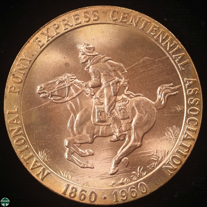 So Called Dollar HK#583 - 1960 Bronze Pony Express Centennial
