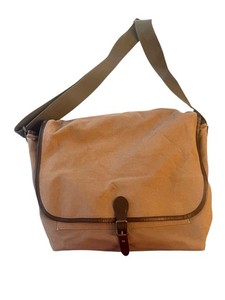 Pottery Barn Kids Brown Canvas Duck Cloth Messenger bag