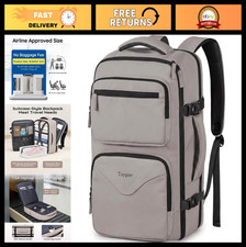 Travel Backpack with Shoe Pouch, TSA Approved Carry-On Bag, Fits 15.6" Laptop, W