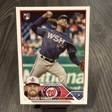 Hobie Harris Rookie RC 2023 Topps Update Card #US294 Washington Nationals