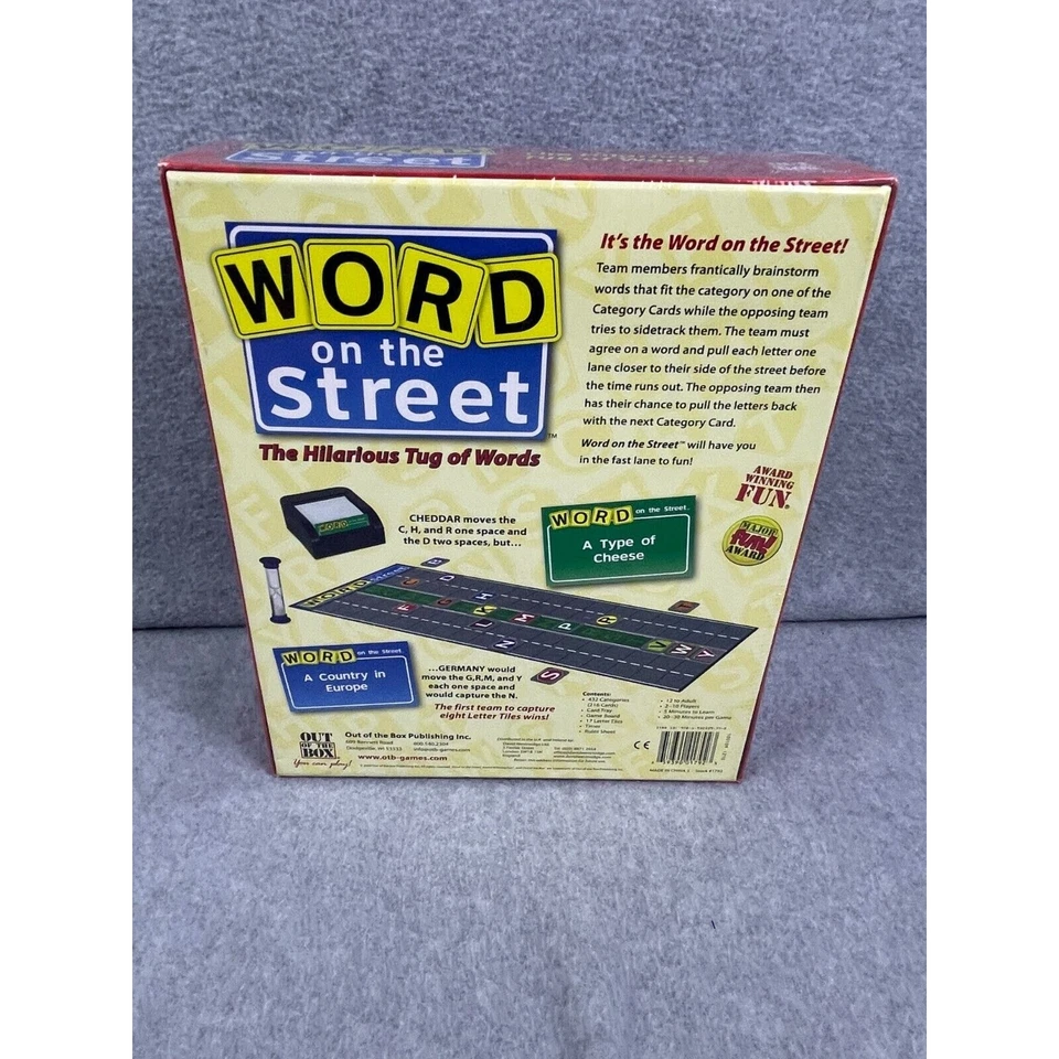 Jack Degnan’s WORD ON THE STREET Board Word Game 2010 MENSA Award Winner Sealed - Image 2 of 3