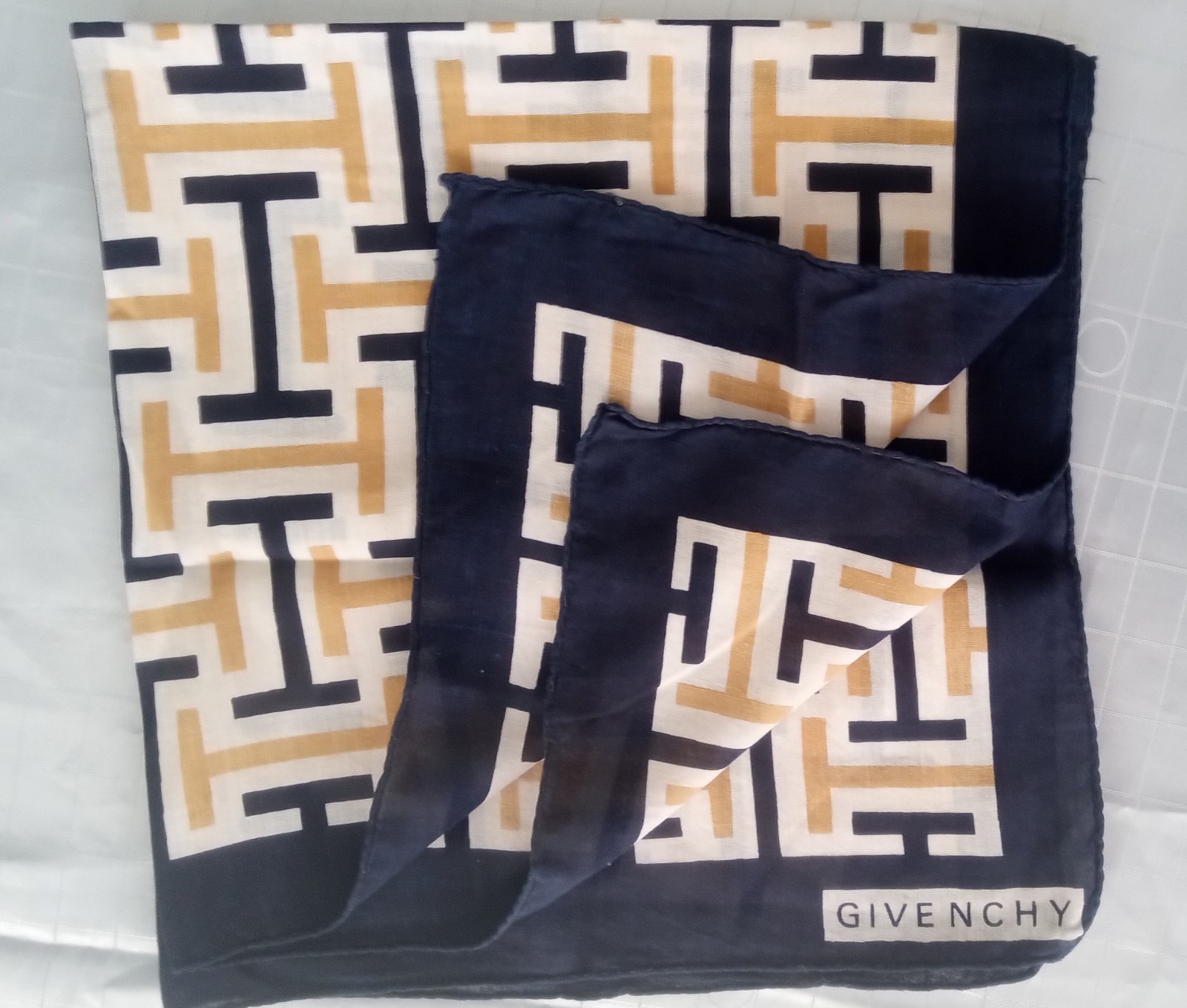 Givenchy scarf, square, multifunctional, cotton, … - image 4