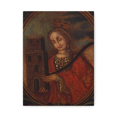 Unidentified (Puerto Rican) - Santa Barbara - ca. 1680-1690 - Canvas Wall Art
