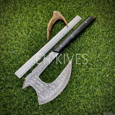 13'' Handmade Damascus Steel Hunting/Camping Sharp Axe with Sheath