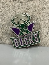 Milwaukee Bucks NBA Basketball Team Belt Buckle New Old Stock Pewter Official