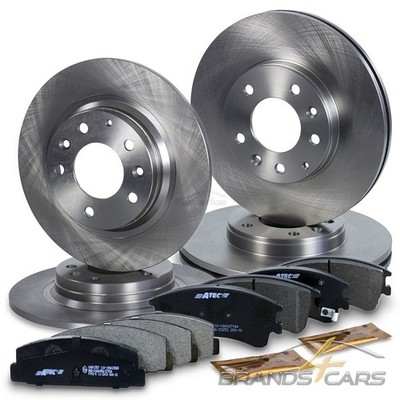 ATEC BREMSSCHEIBEN+BREMSBELÄGE BREMSKLÖTZE VORNE+HINTEN FÜR MAZDA 6 GG GY 02-07