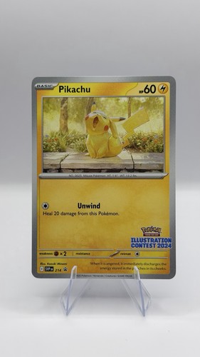 Pikachu 214 Illustration Contest 2024 S&V Promo Holo English 60 HP Basic