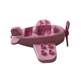 LEGO Duplo Minnie Mouse Pink Airplane W/Propeller & Present/Gift Bricks Set of 4