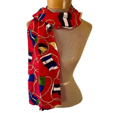 Vintage nautical theme sailboat flags hand rolled edge 52x11