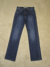 Wrangler Retro Jeans Boys 14 Blue Slim Straight Youth Western Pants Dark Wash