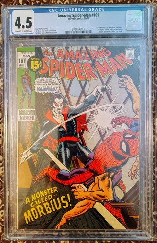 Amazing Spider-Man #101 (1st Morbius Appearance & Last 15 Cent Cover) ✨CGC 4.5✨