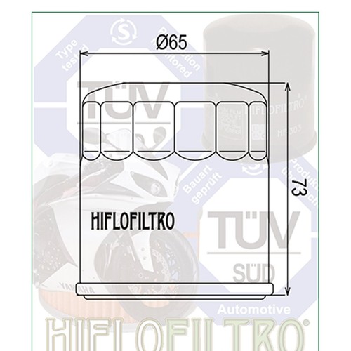 Filtre à Huile HIFLO HF303 pour Honda Marine 50 Hpup To 3014456 00-05 - Photo 2/3