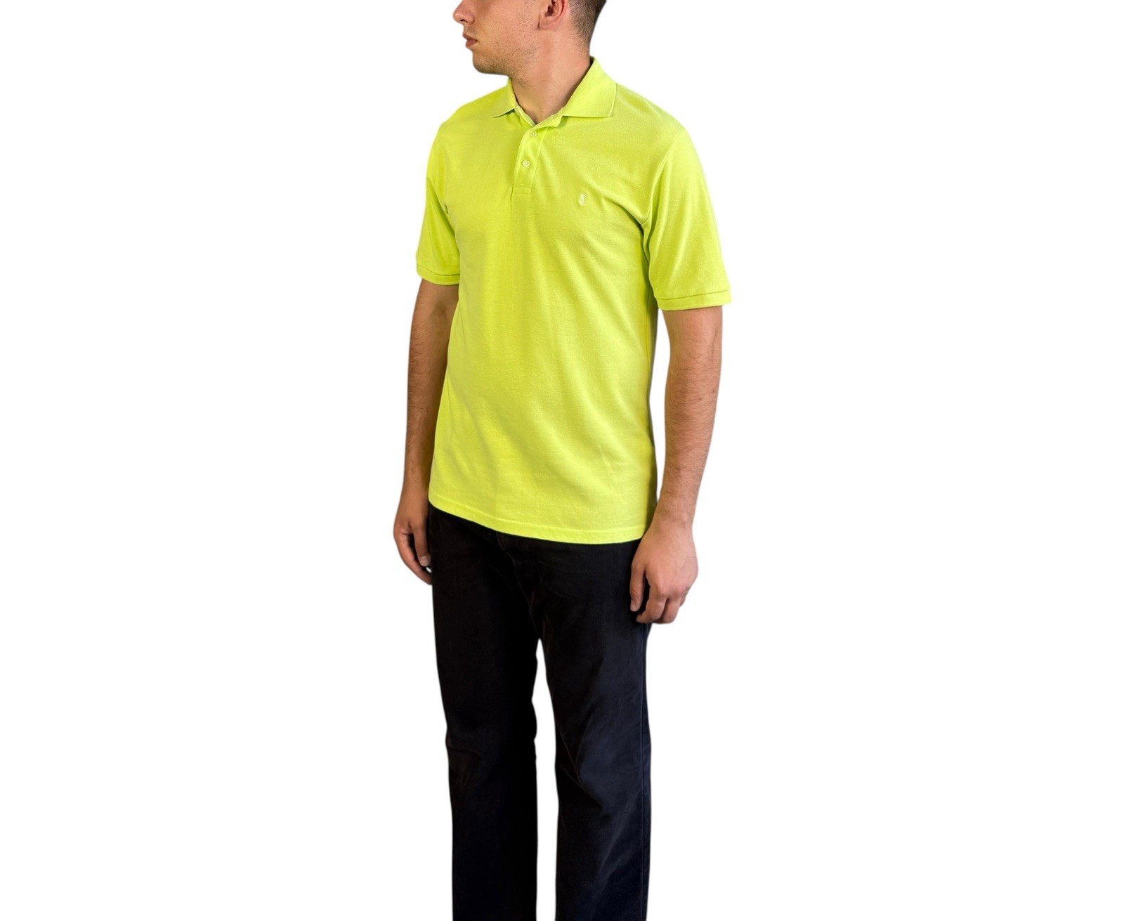 Polo uomo Yves Saint Laurent manica corta mini logo verde taglia L