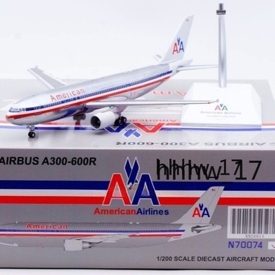 1:200 JC Wings American Airlines Airbus A300-600R N70074 Diecast Model Aircraft 