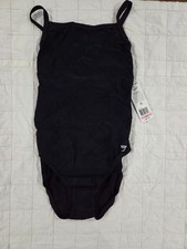 Women's Flyback 1PC Adult Speedo Swimsuit Thin Strap