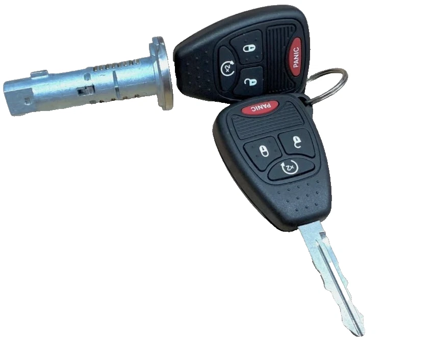 Cilindro de bloqueo de encendido con 2 llaves remotas para Dodge/Jeep Select nuevo 5179511AA Foto 3 de 4