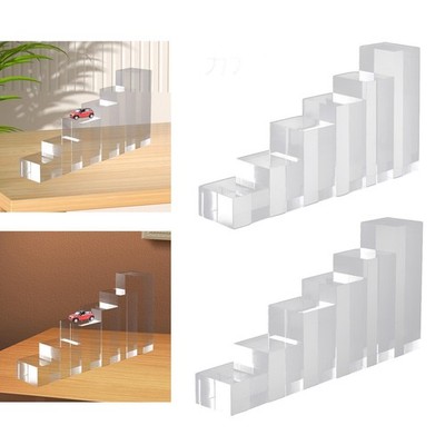 6 Stück Acryl-Quadrat-Display-Block-Display-Riser für Sammlung, Spielzeug,