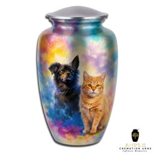 Multi Pet Urn for Ashes Dog Cat Memorial Cremation Urn Aluminum Large