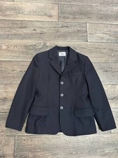 armani junior jacket girls black wool sz 10A 142cm