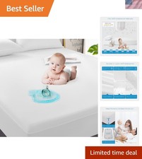 OEKO-TEX Certified 2-Pack Twin Waterproof Mattress Protectors - Deep Pocket Fit