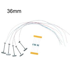 5pcs LED Lumières de Mât pour Rail & Aménagement Bâtiment 20mA 3V DC/AC 36mm