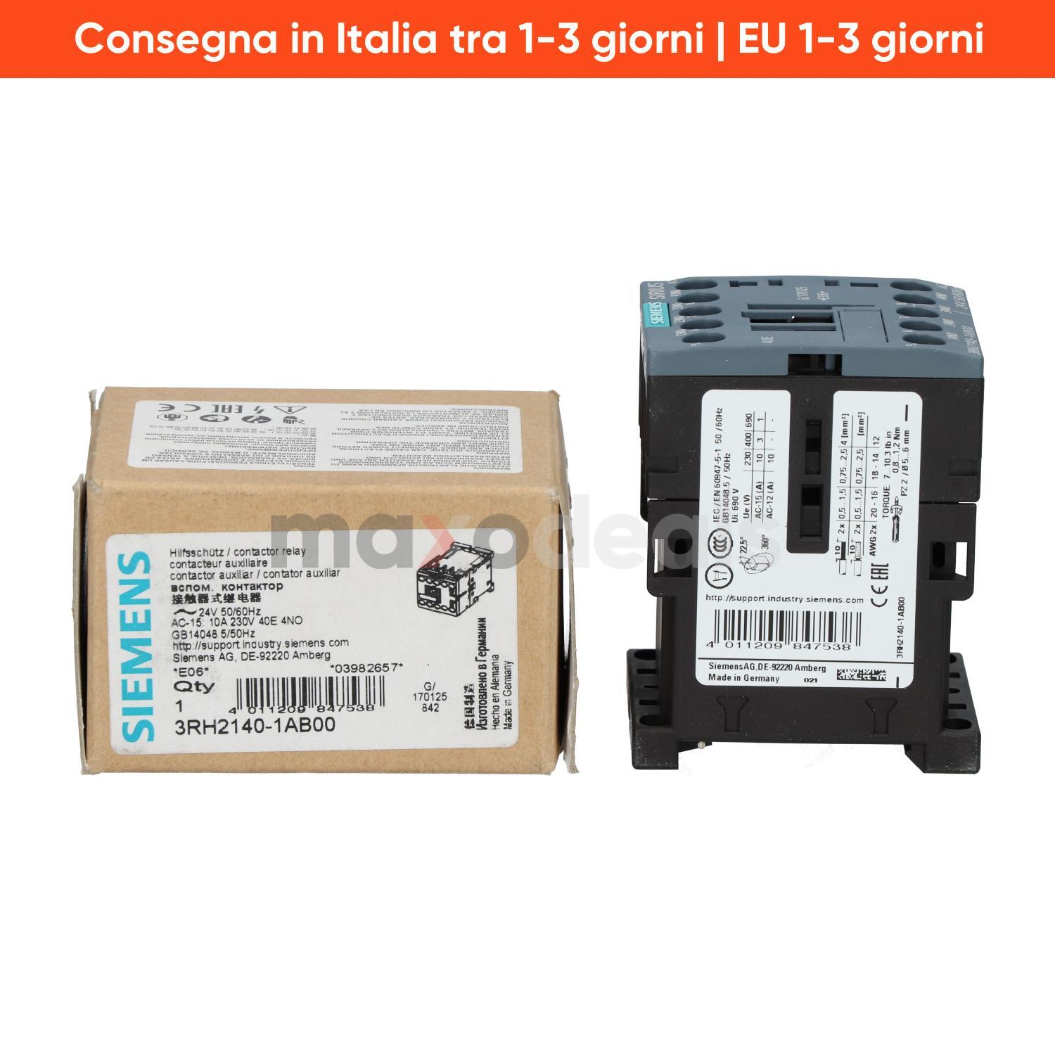Siemens 3RH2140-1AB00 Contactor Relay New NFP
