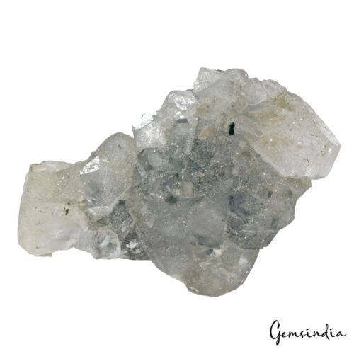Gema de cristal curativo druzy áspera sin cortar apofilita blanca natural sin tratar 800 quilates - Imagen 4 de 6
