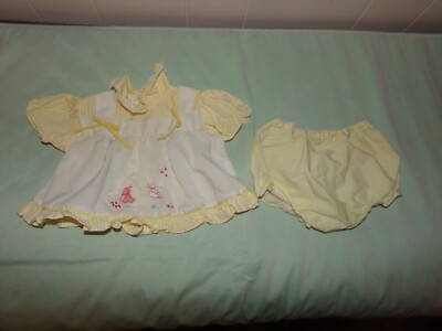 passt XAVIER ROBERTS Soft Sculpture KINDER KLEID gelb