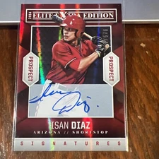 Isan Diaz 2014 Panini Elite Extra Edition Prospects Auto RC #99 D-Backs /570